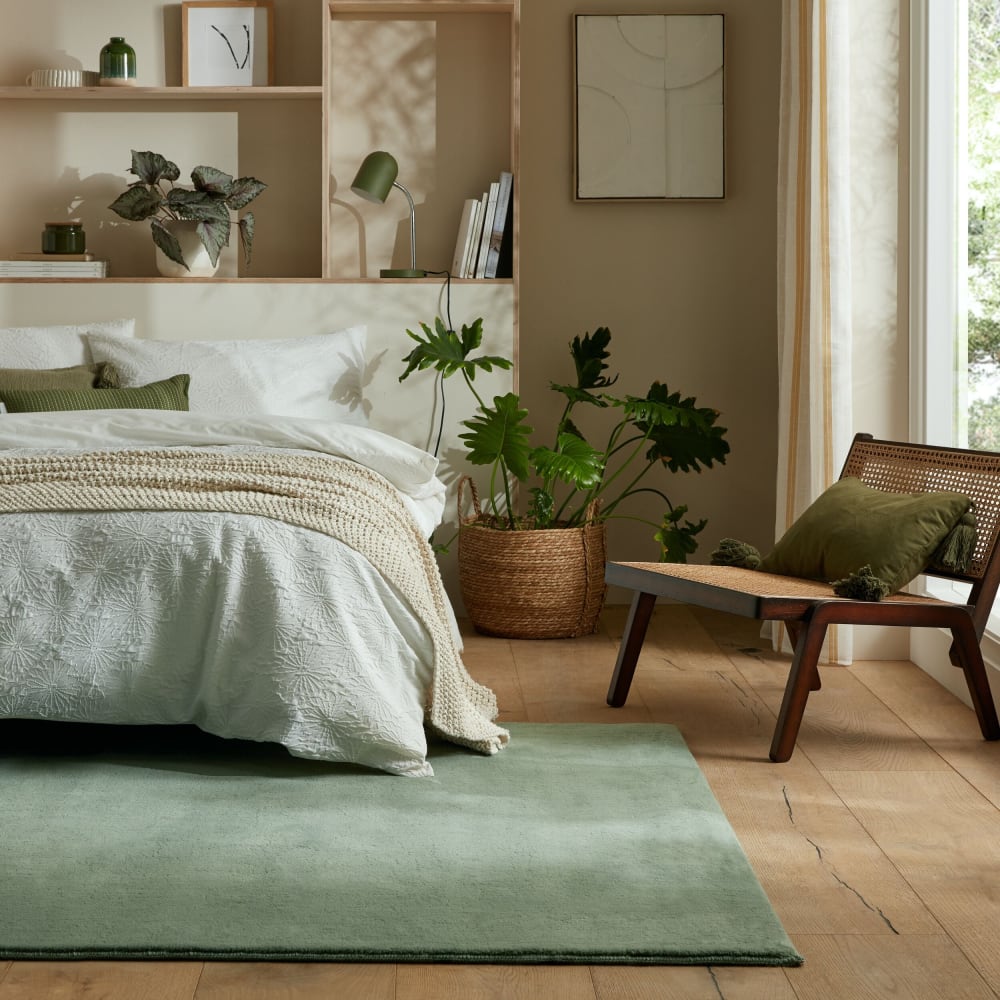 Tapis de salon doux vert 120x170 cm — vue 3