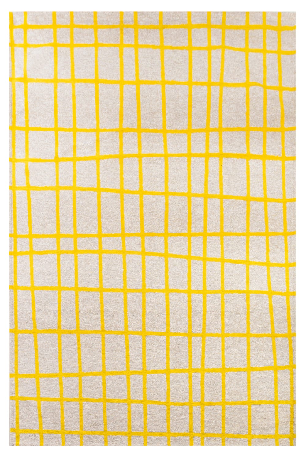 Alfombra moderna de tejido plano plata 200x280 cm