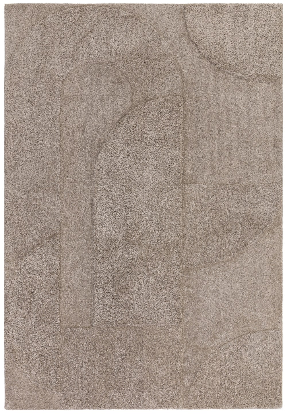 Tapis de salon moderne gris 120x170 cm