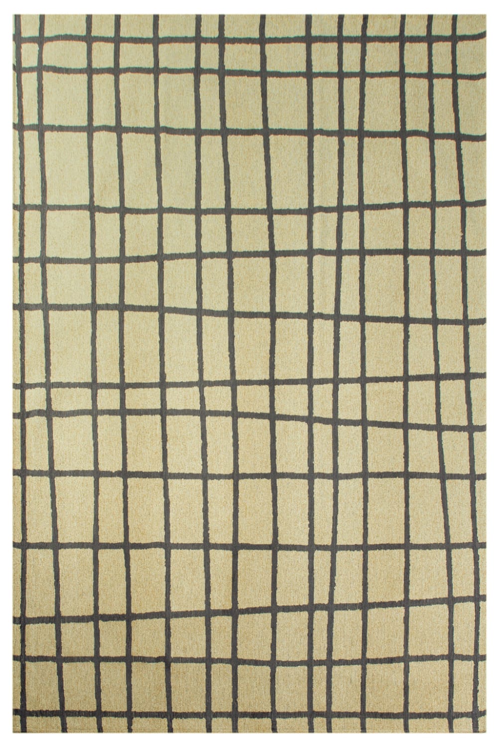 Moderner flachgewebter Wohnzimmerteppich schwarz 200x280 cm -