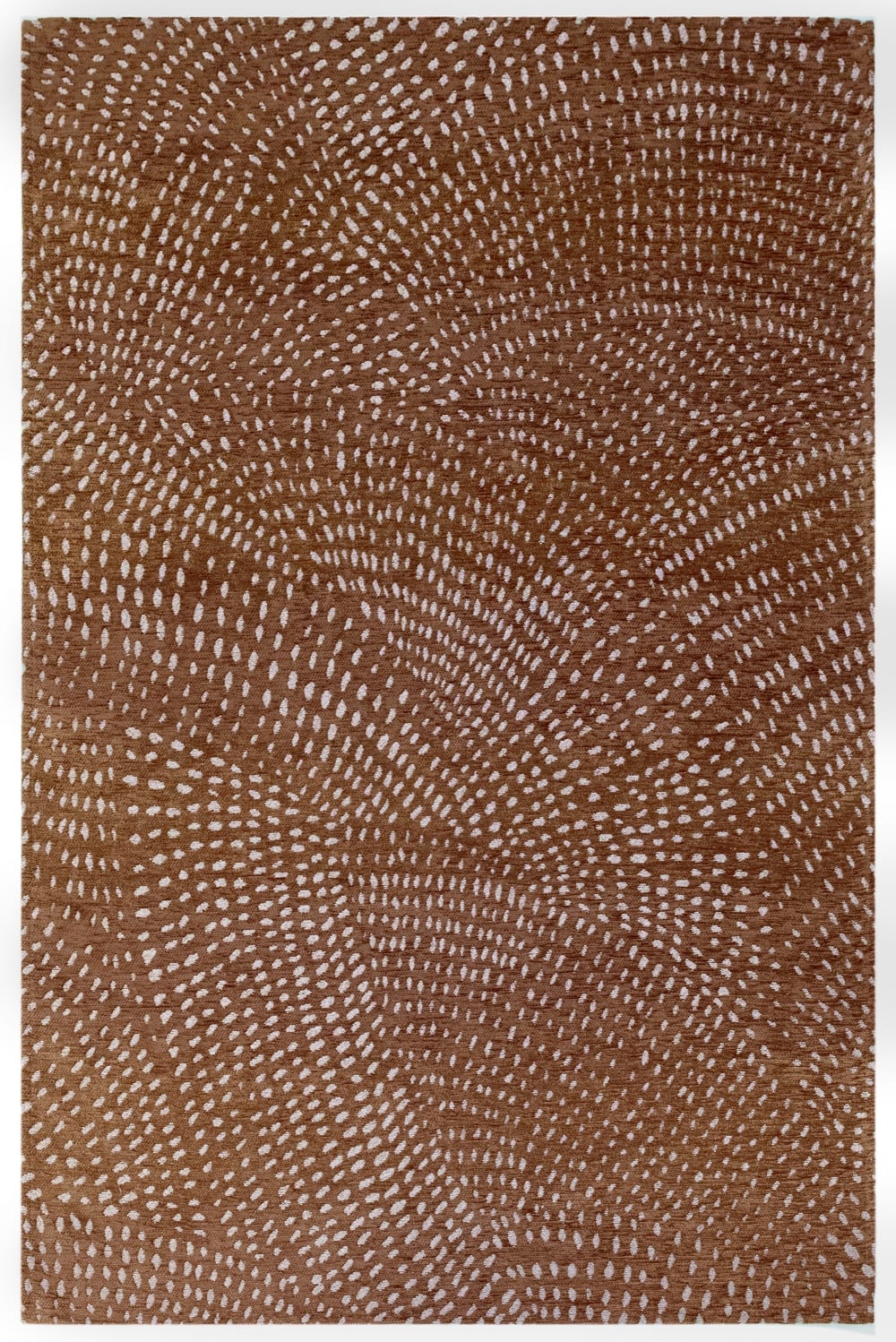 Moderner flachgewebter Wohnzimmerteppich braun 200x280 cm -