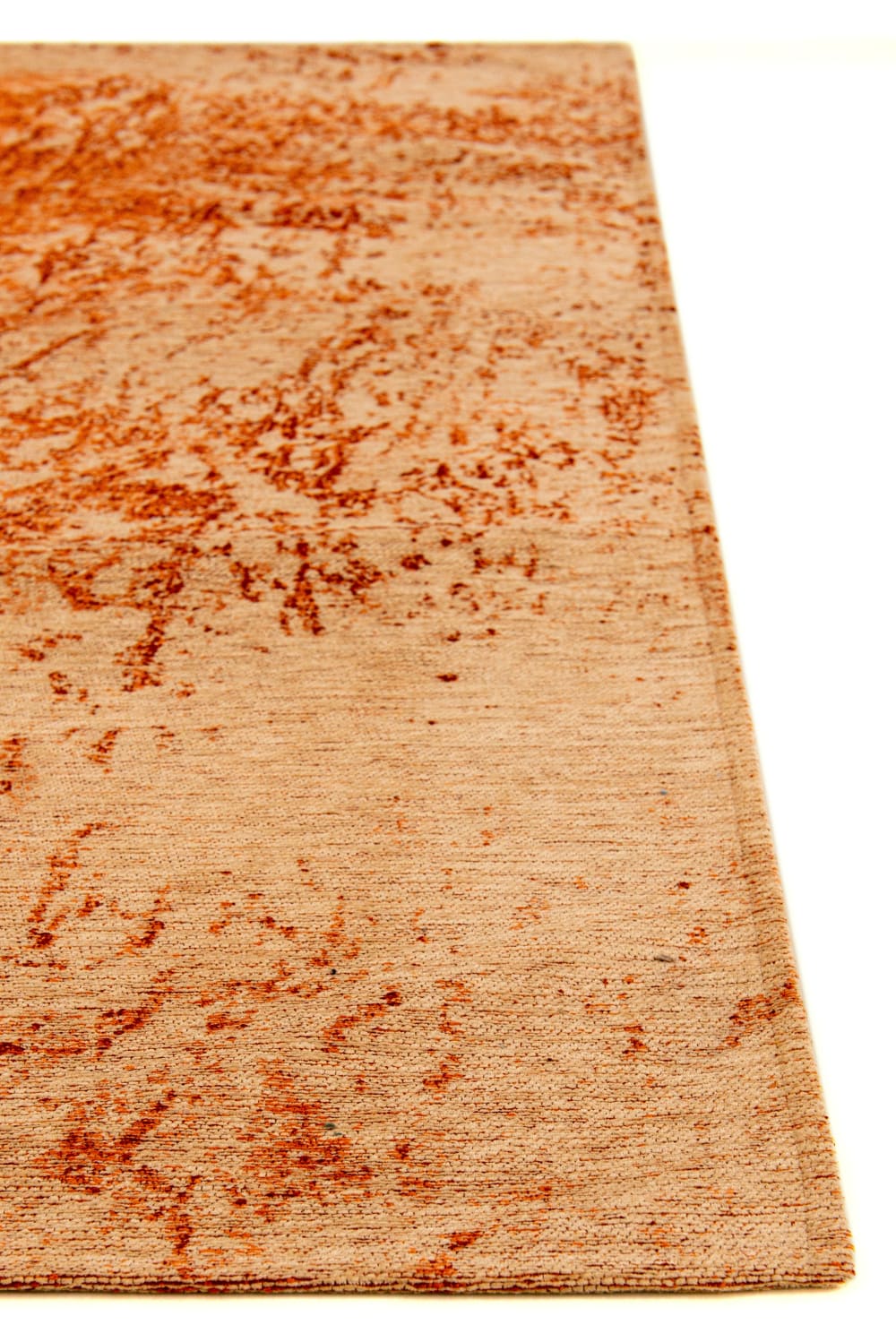 Tapis salon et chambre tissé plat 080x150 cm orange — vue 3