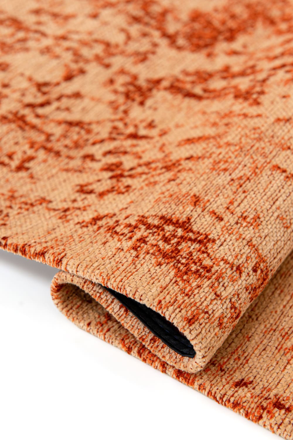 Tapis salon et chambre tissé plat 080x150 cm orange — vue 4