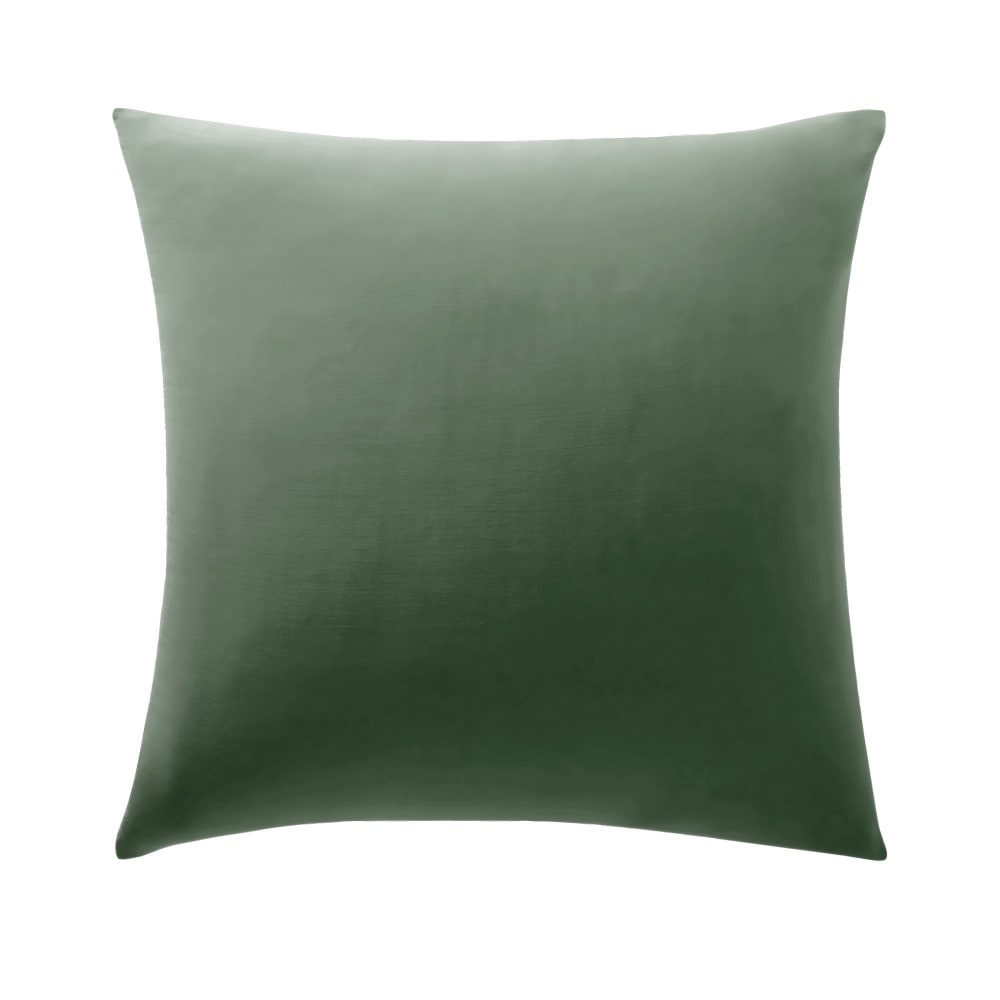 Taie sac en coton vert lichen 50x70cm