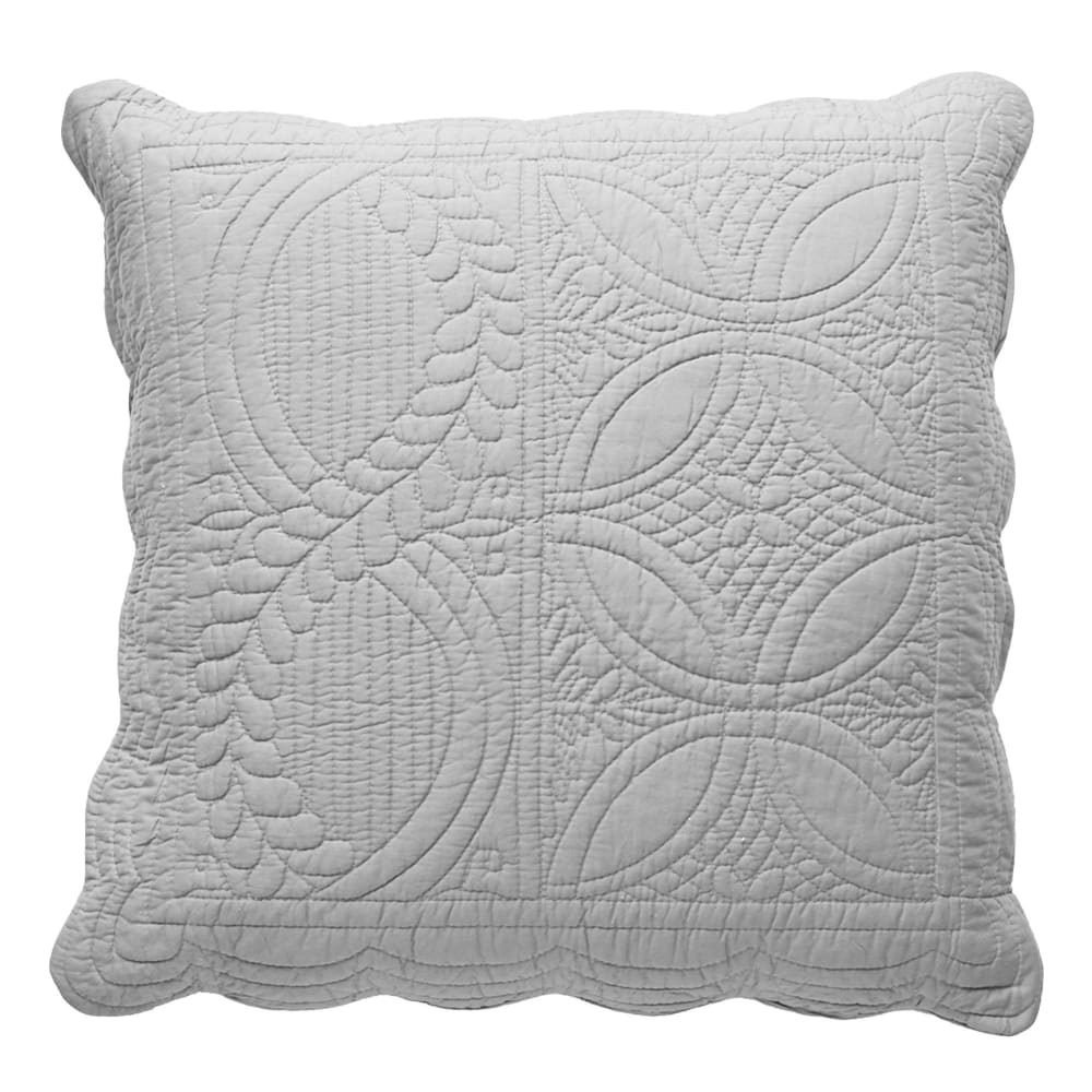 Housse d'oreiller en coton gris perle 65x65cm