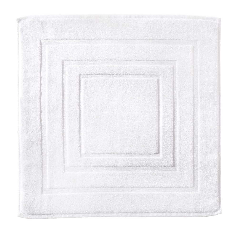 Tapis de bain en coton 900 g/m² blanc 50x75cm
