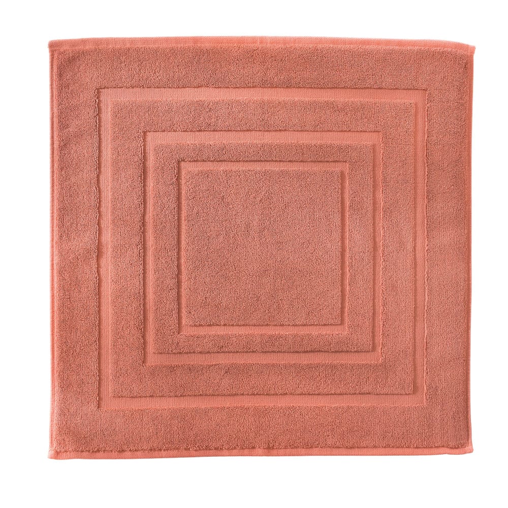 Tapis de bain en coton 900 g/m² orange terracotta 60x100cm