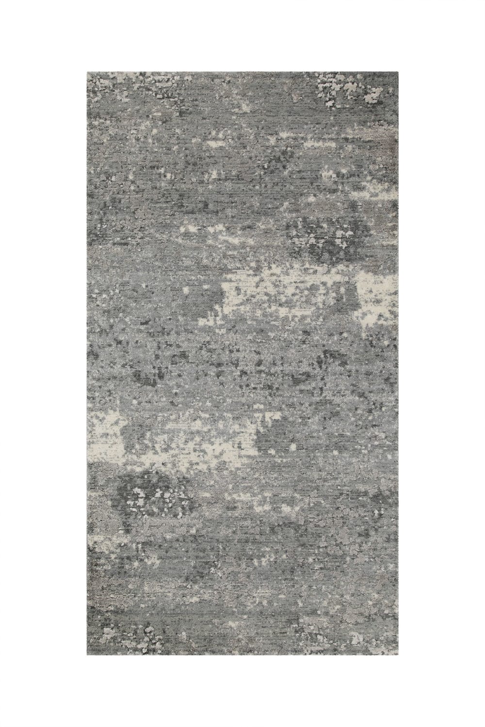 Esprit Zeitgenössischer Teppich aus reiner Wolle und Viskose in Grau 50x80 style vintage Grau Wolle