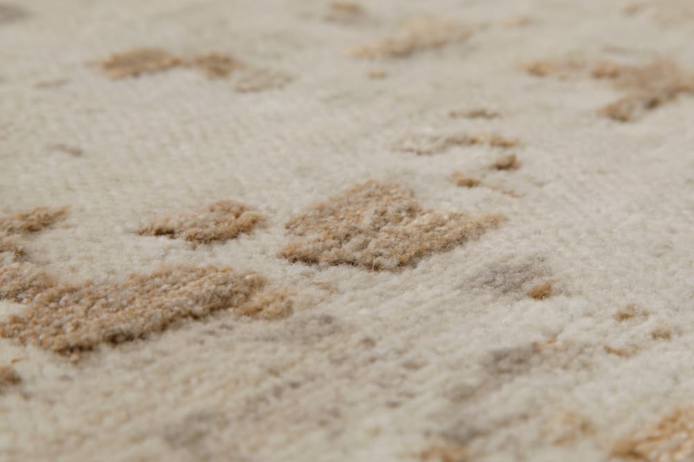 Tapis design pure laine et viscose tons de beige à relief 80x150 — vue 4