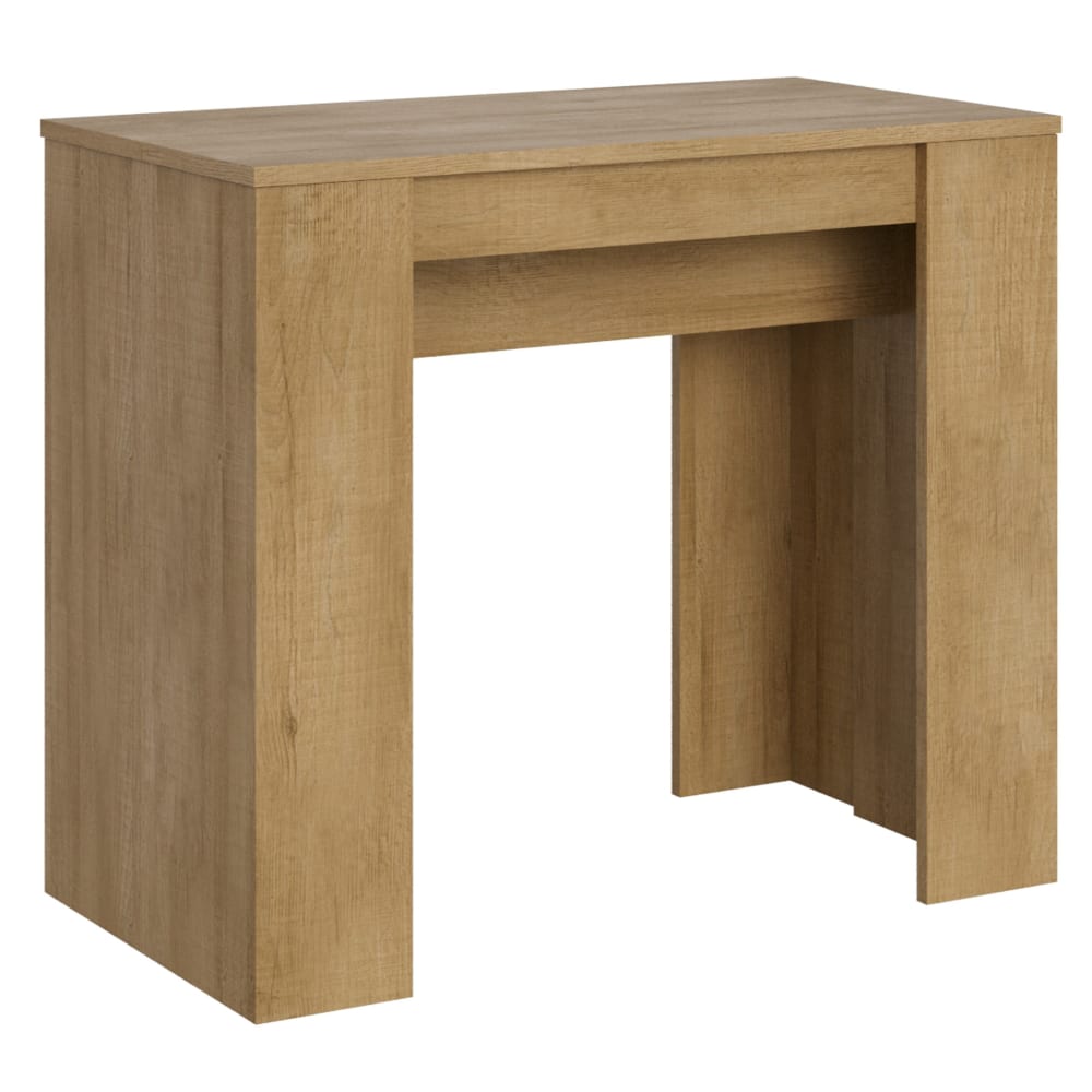 Itamoby Ausziehbarer Konsolentisch 90x48/204cm in Holzoptik Eiche Natur style modern Braun Spanplatte