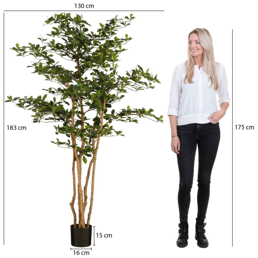 Mica Decorations Künstlicher Olivenbaum grün H183 x Ø130 cm -