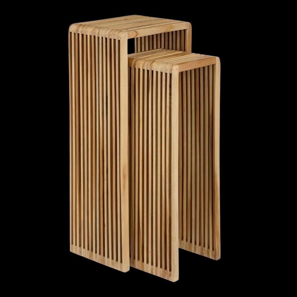 Table à plantes brun bois de teck h80xl25xl35cm - Maisons du Monde