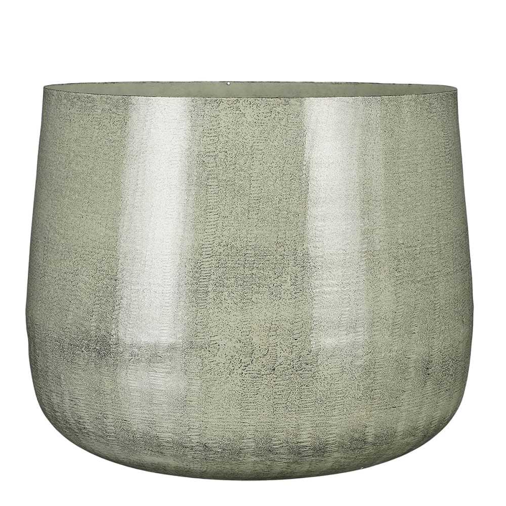 Cache-pot d'intérieur gris clair fer h32xl37xl37cm