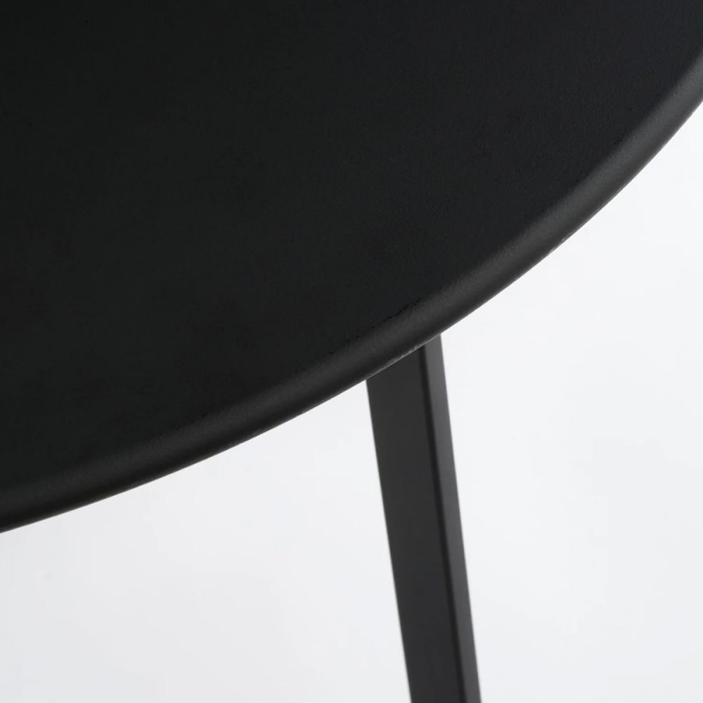 Table noir fer h38xl58xl58cm - Maisons du Monde
