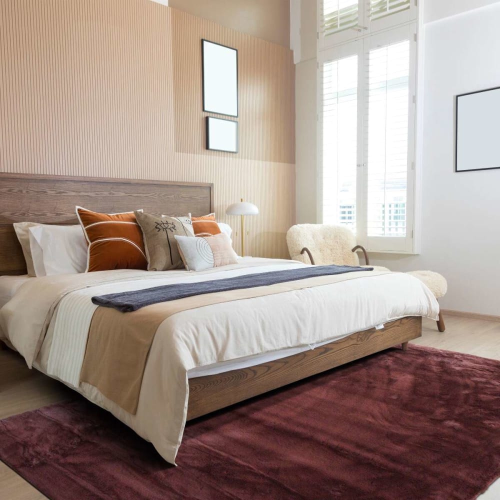 Tapis imitation fourrure extra-doux marron 160x220 — vue 3