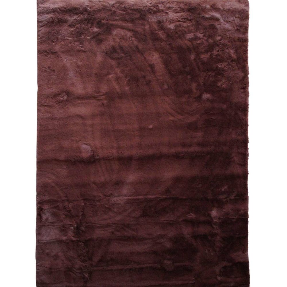 Teppich aus extra weichem Kunstpelz, 120x160, dunkelbraun -