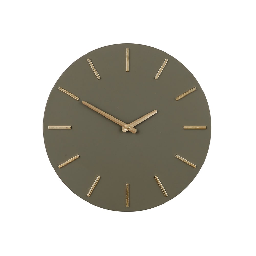 Horloge brun foncé aluminium h4xl35.5xl35.5cm - Maisons du Monde