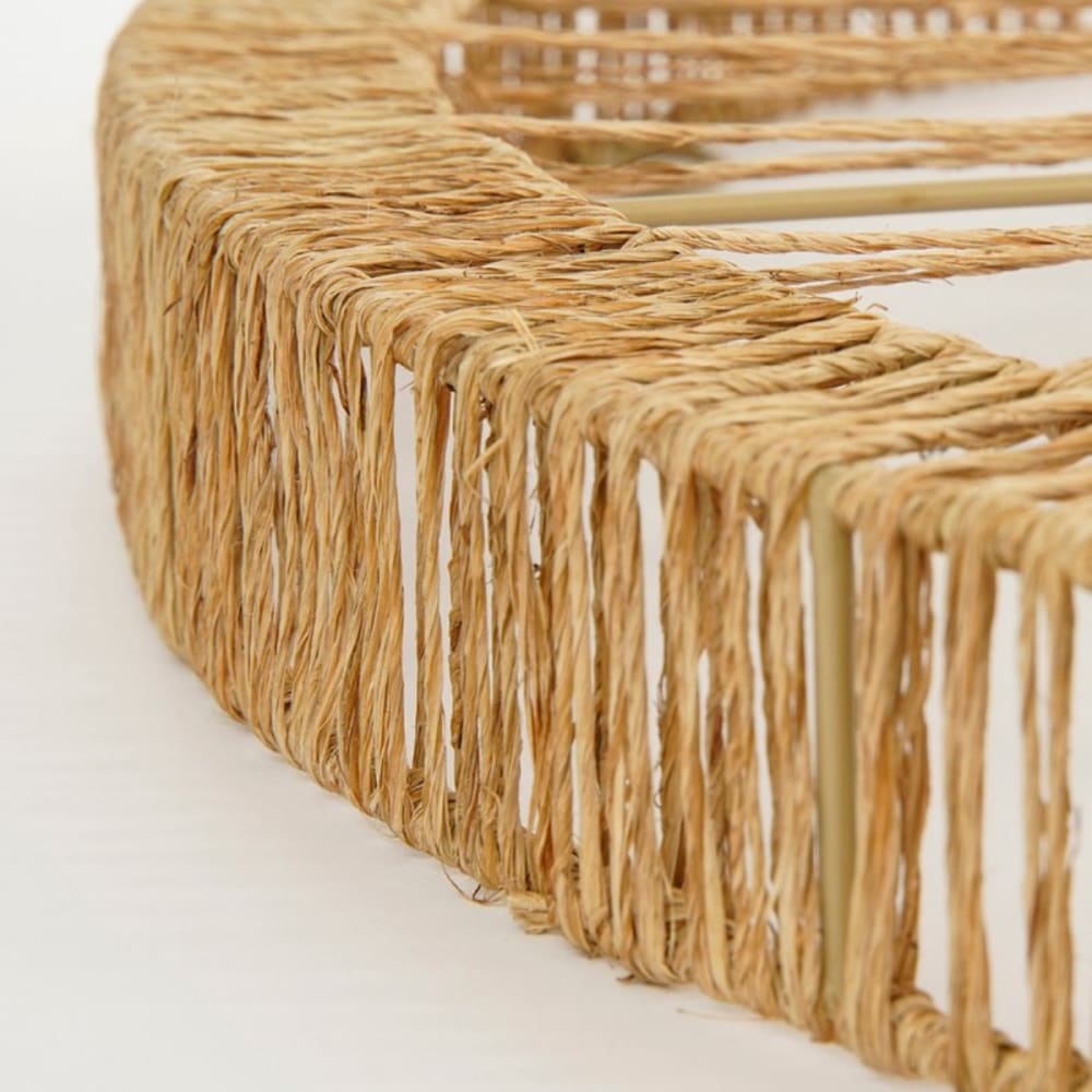 Miroir mural marron clair jute h5xl60xl60cm - Maisons du Monde