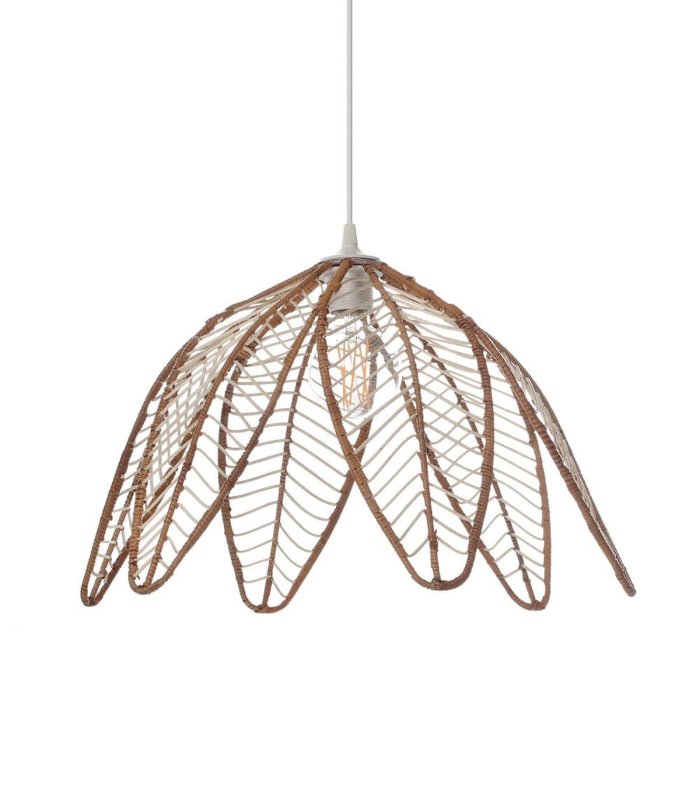 Suspension en rotin naturel, d.49 cm
