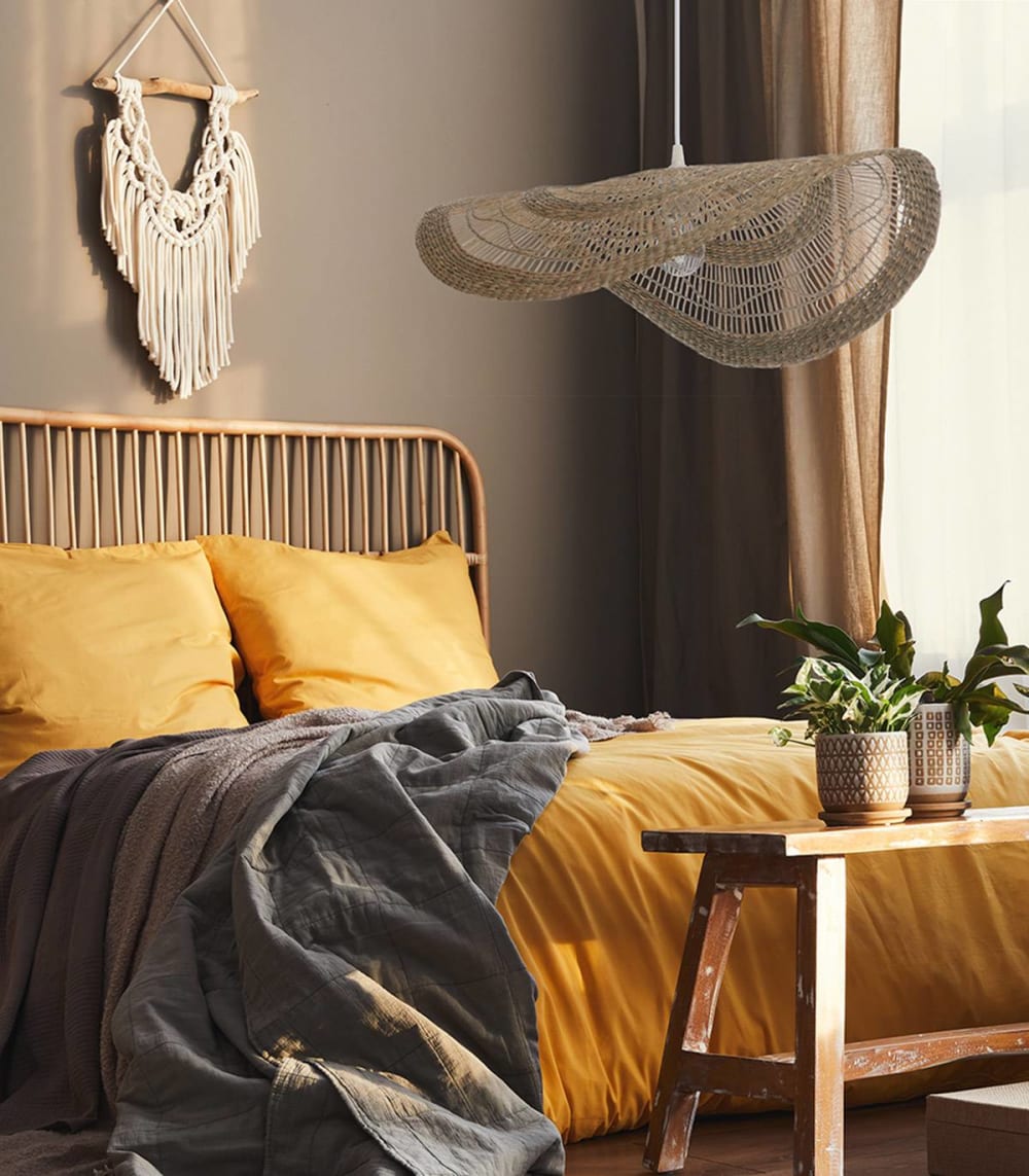 Suspension en jacinthe d'eau naturel, d.58 cm - Maisons du Monde