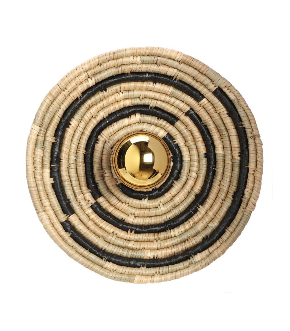 applique+en+jacinthe+d%27eau+naturel,+h.+12+cm