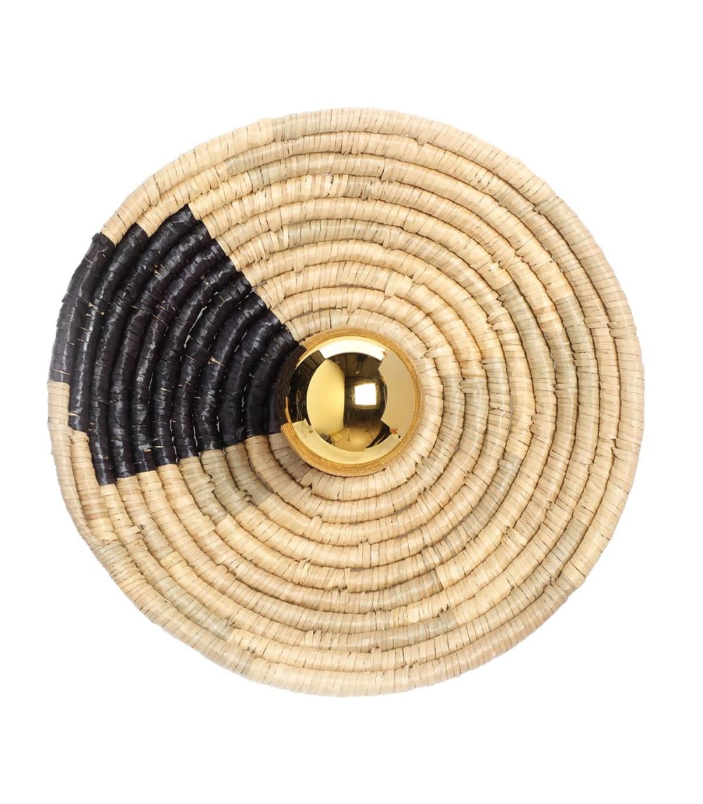 applique+en+jacinthe+d%27eau+naturel,+h.+12+cm