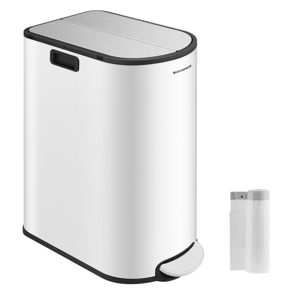 Poubelle de cuisine 30L - argent