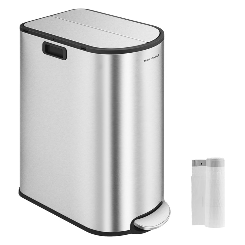 Poubelle de cuisine 30L - argent
