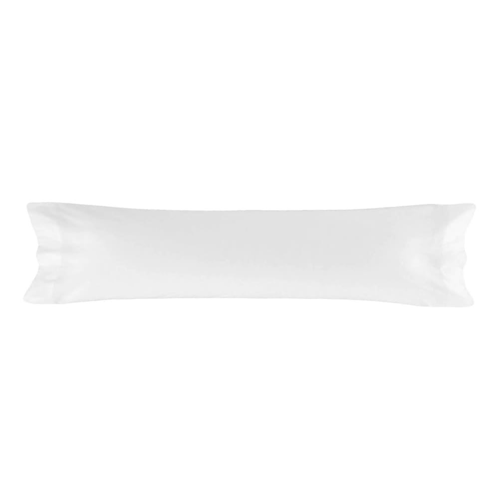 Taie d'oreiller 100% Coton Blanc 45x155 cm