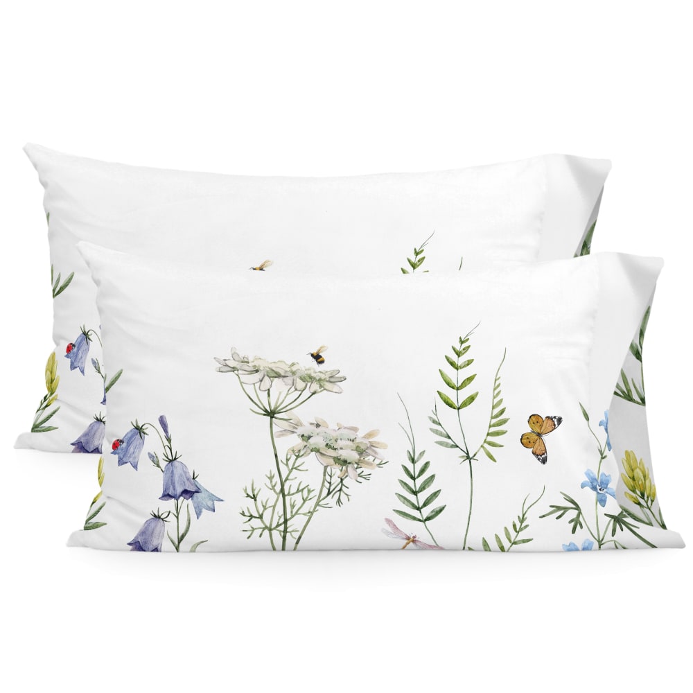 Taie d'oreiller 100% Coton Multicolore 50x75 cm (x2)