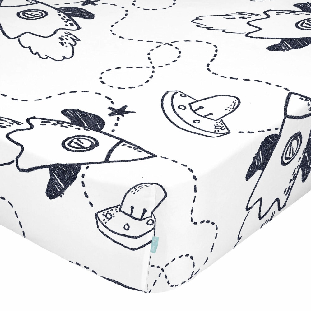 Drap-housse 100% coton multicolore 90x200x32 cm - Maisons du Monde
