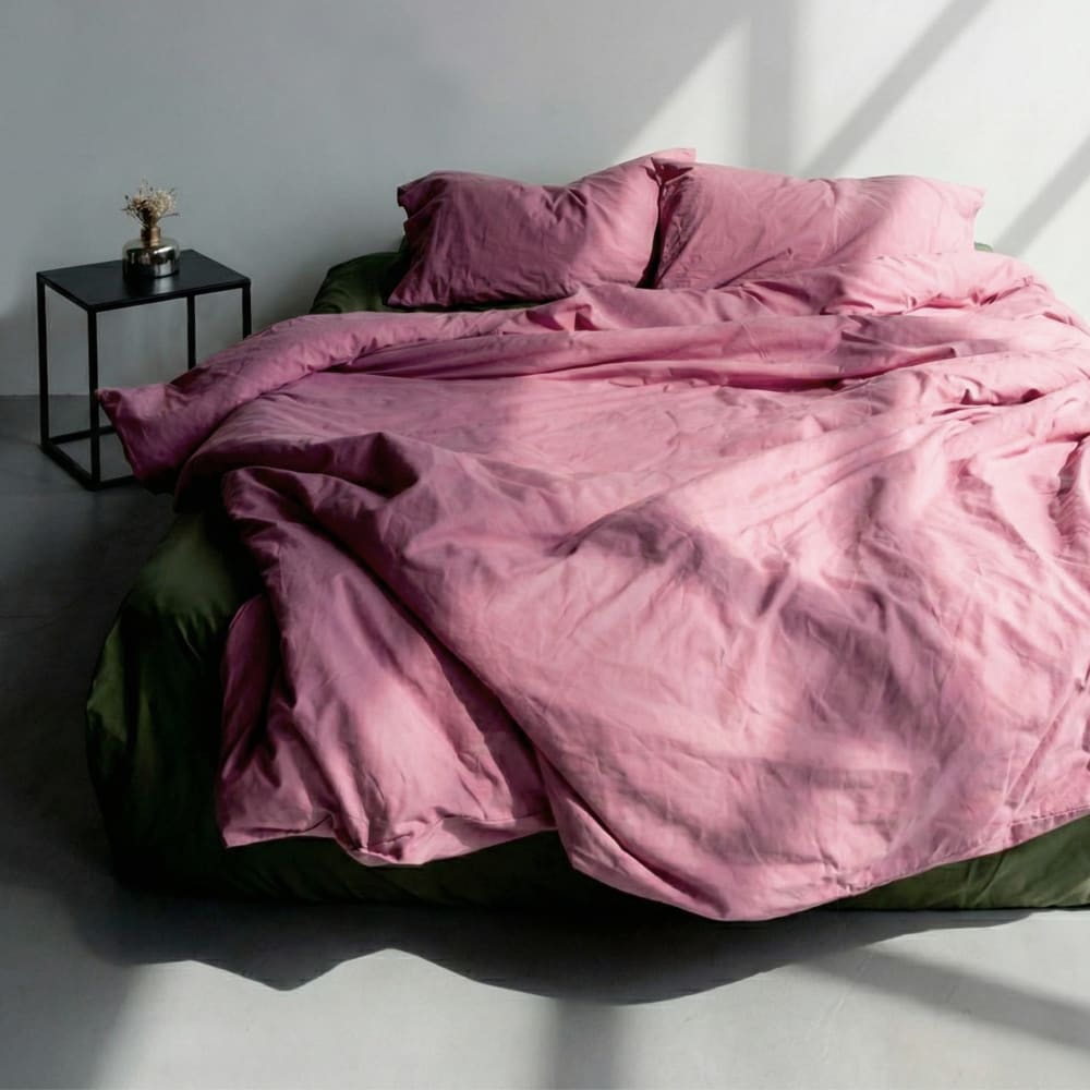 Housse de couette 100% Coton Magenta 260x240 cm — vue 4