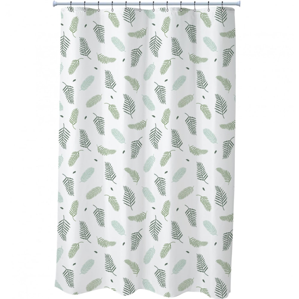 Rideau de douche imprimé feuille en polyester - Maisons du Monde