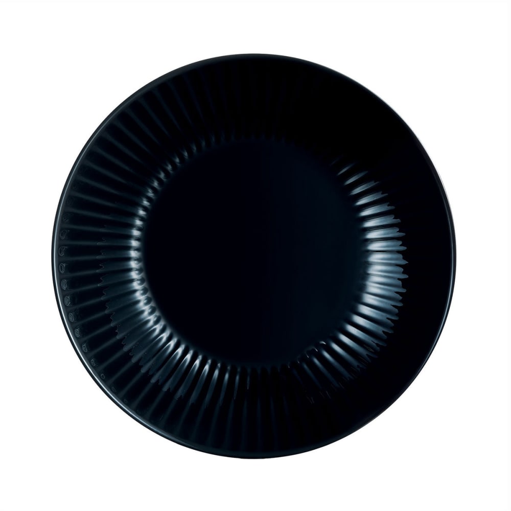 6 assiettes creuses noires 20 cm 6 assiettes creuses noires 20 cm
