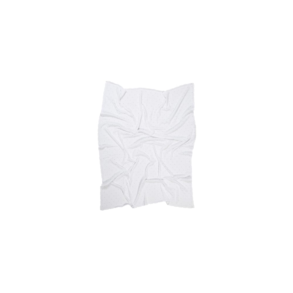 Couverture en coton blanc 90x120