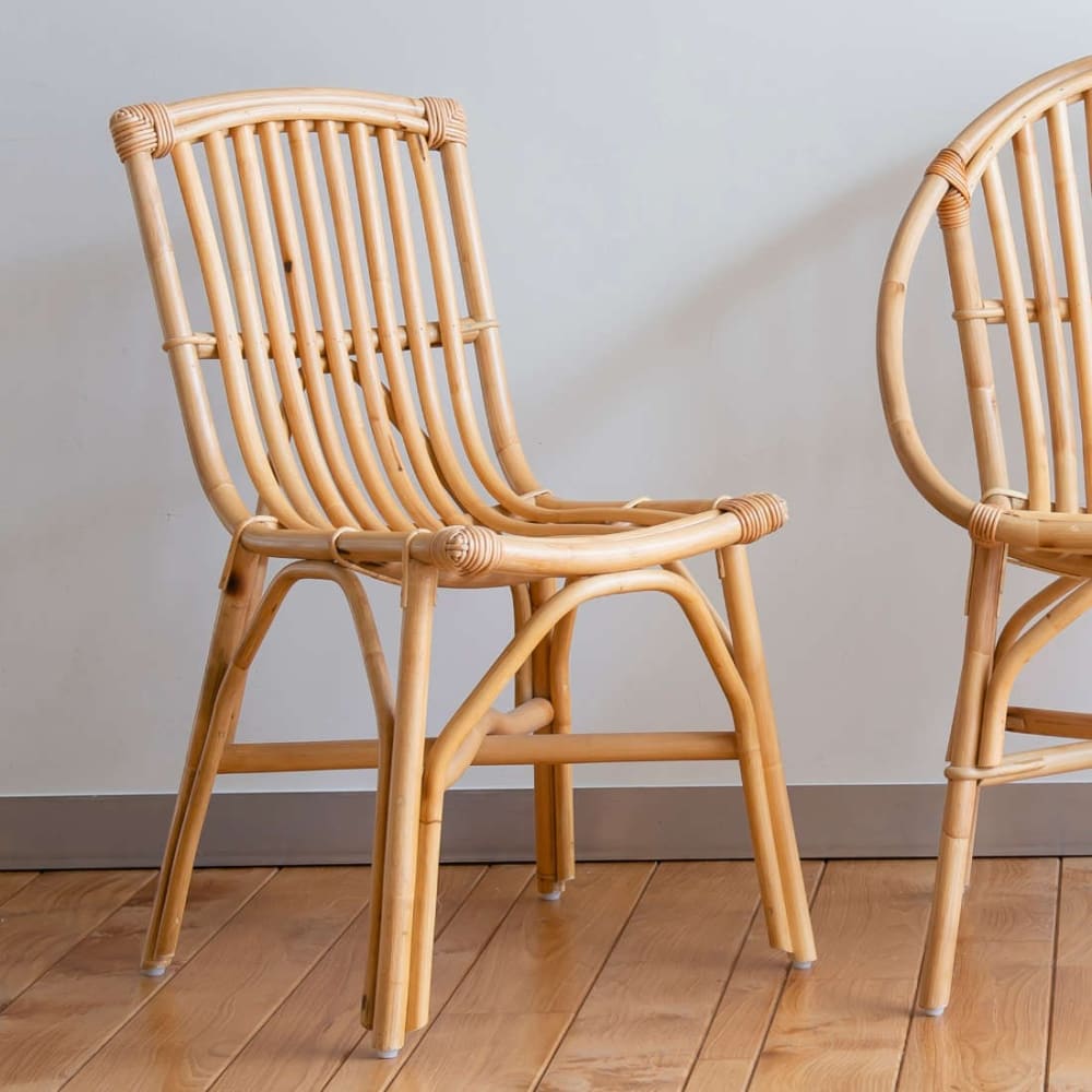 Chaise en rotin vintage