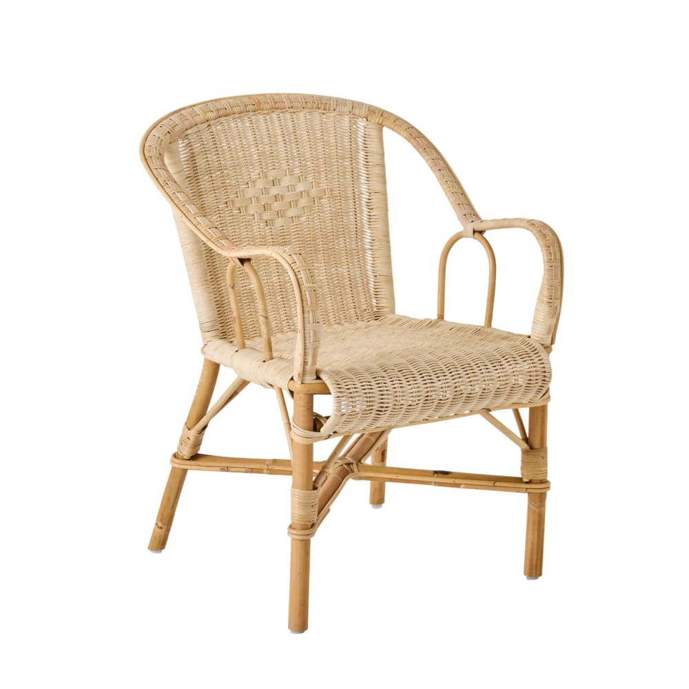 Fauteuil en rotin tressé