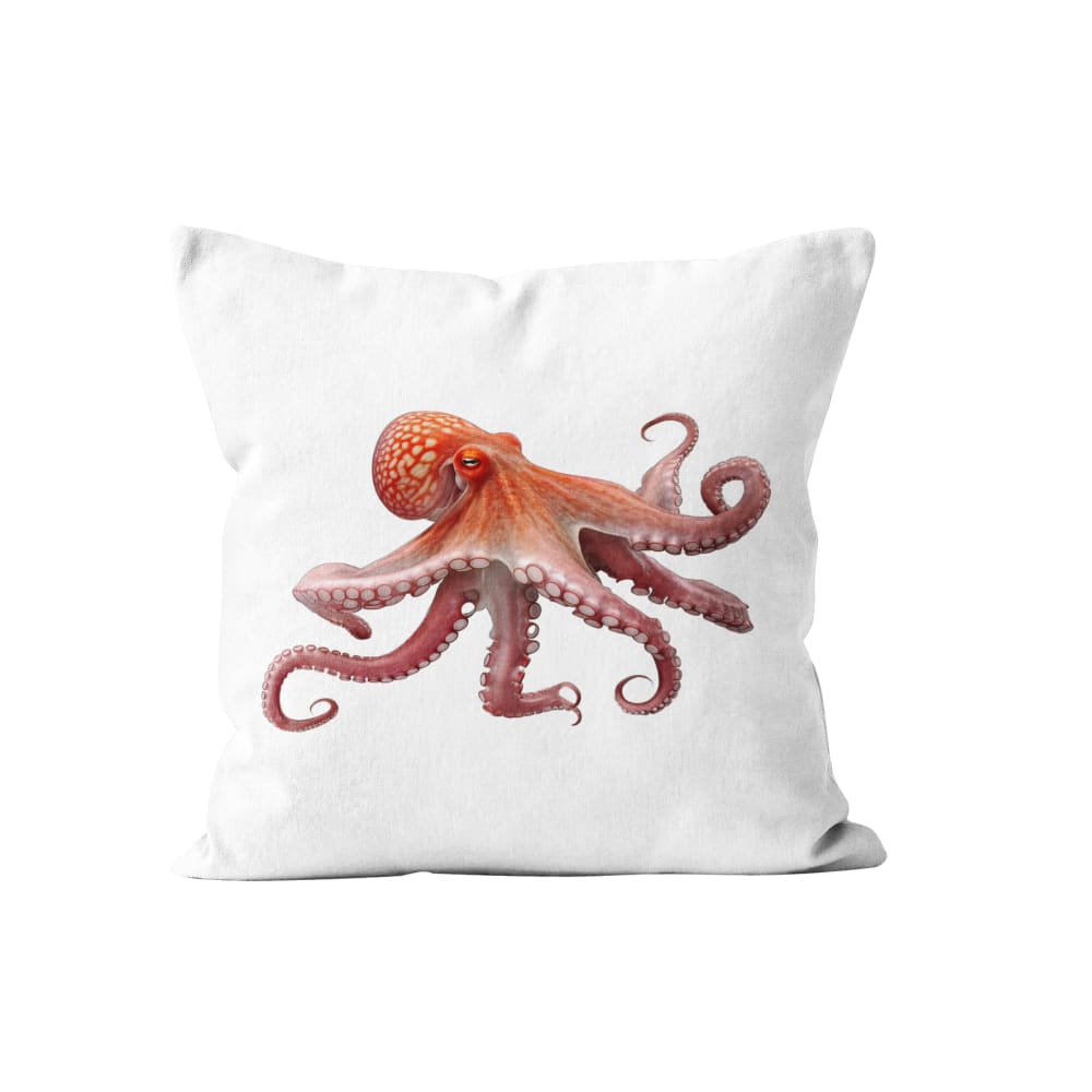 Coussin poulpe velours blanc