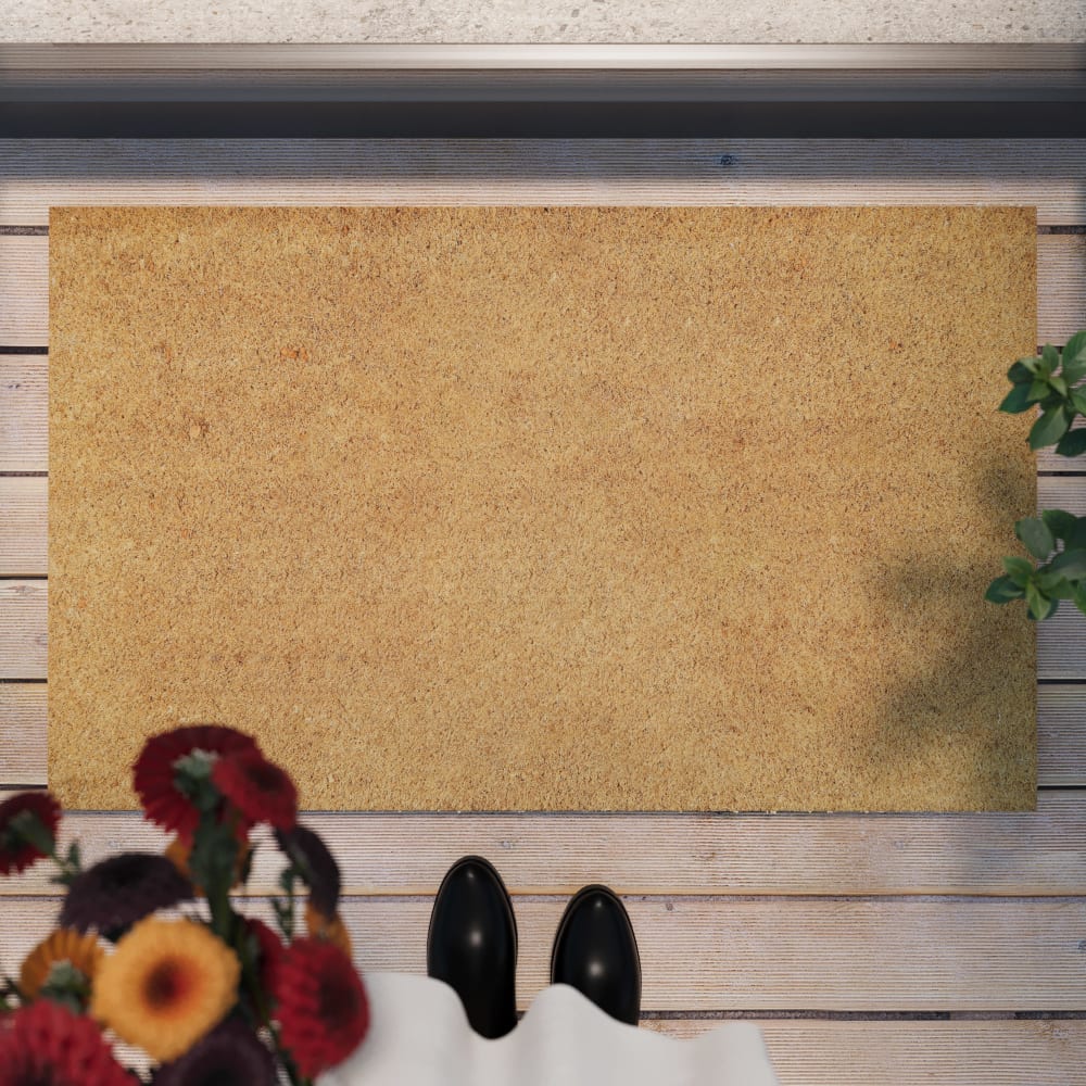 Paillasson tapis d'entrée coloris coco naturel 45x75 — vue 3