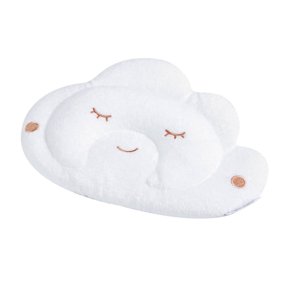 Coussin cale tête Bébé Blanc Velours 26x18 cm (Tinéo) - Image 3