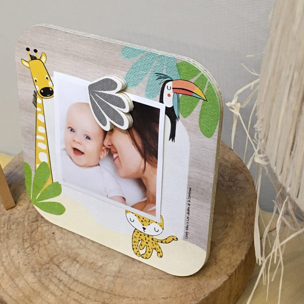 Cadre-photo avec magnet en bois - Maisons du Monde