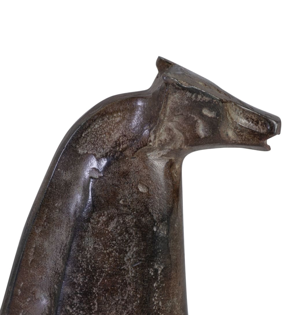 Figurine décorative cheval en aluminium noir L 44 cm - Maisons du Monde