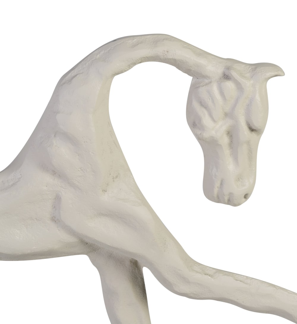 Pferde-Figur aus Aluminium, weiß, L 57 cm - Maisons Du Monde