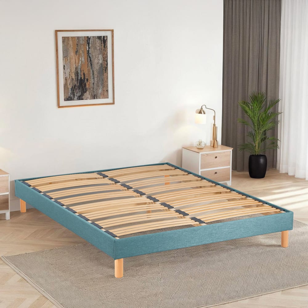Sommier lattes tissu vert 90x200 - Maisons du Monde