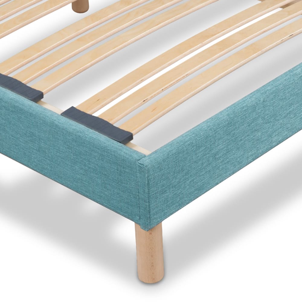 Sommier à lattes en bois     Vert d'eau  Livré en kit 160x200 cm