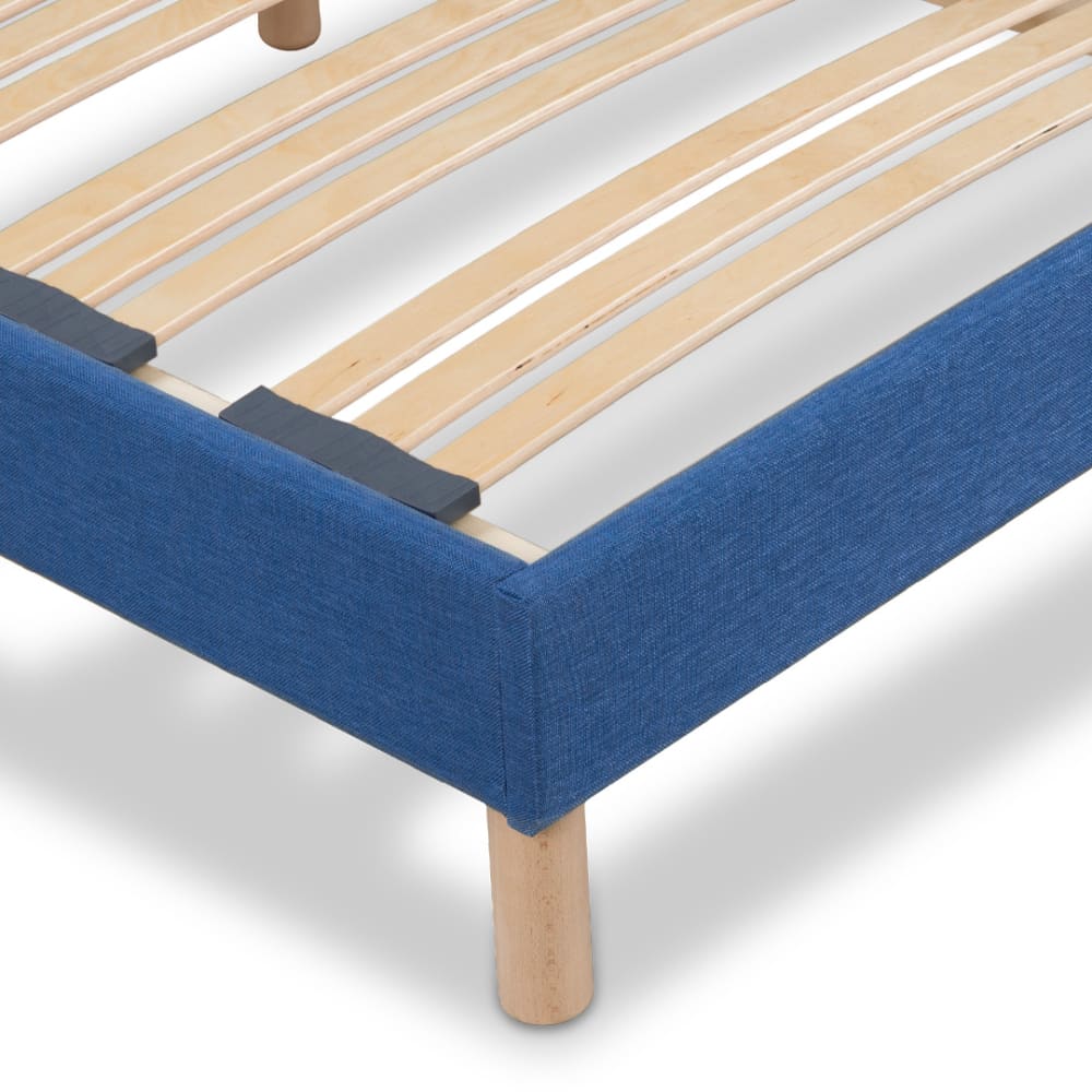 Sommier à lattes en bois     bleu marine  Livré en kit 90x200 cm