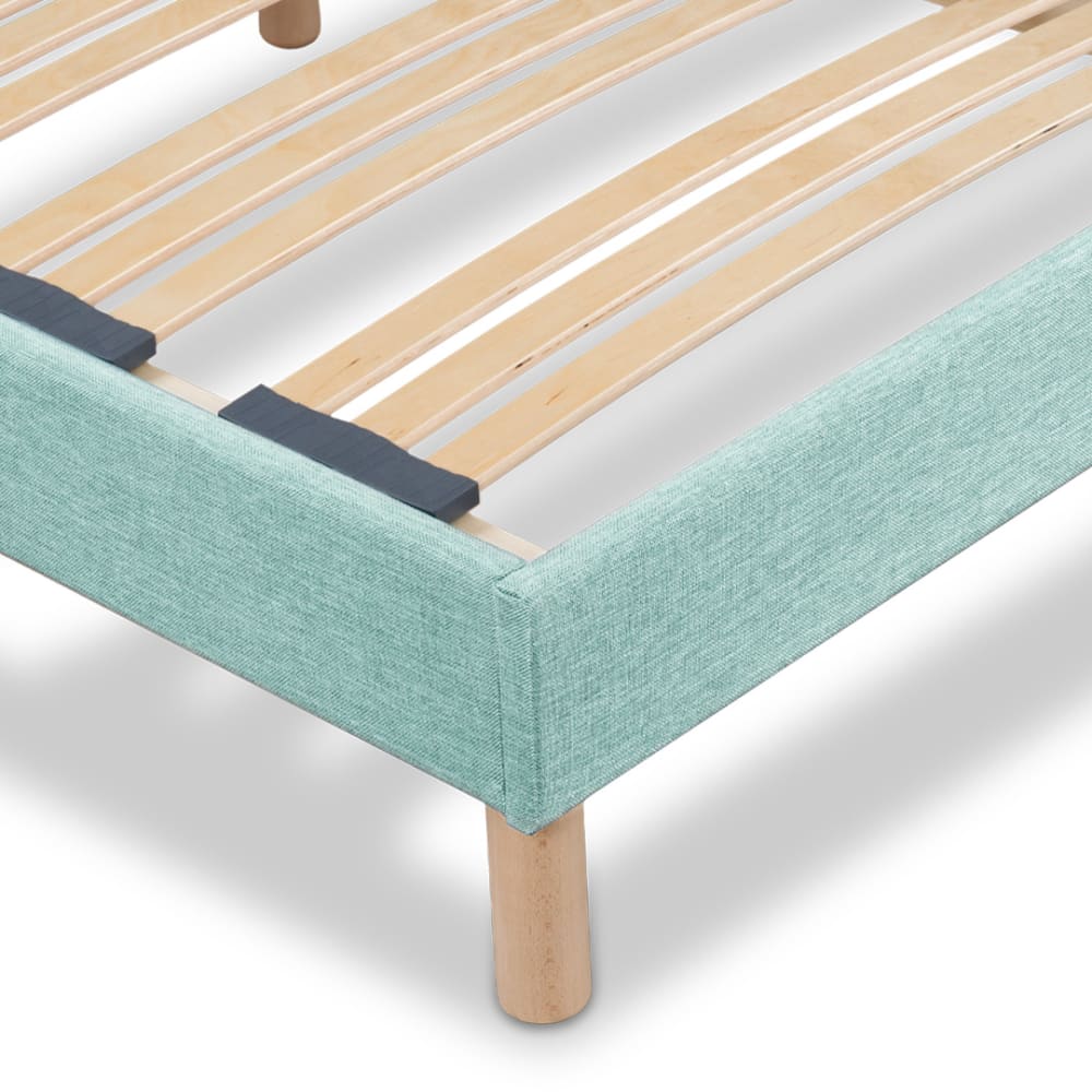 Sommier à lattes en bois     Vert pastel  Livré en kit 90x190 cm