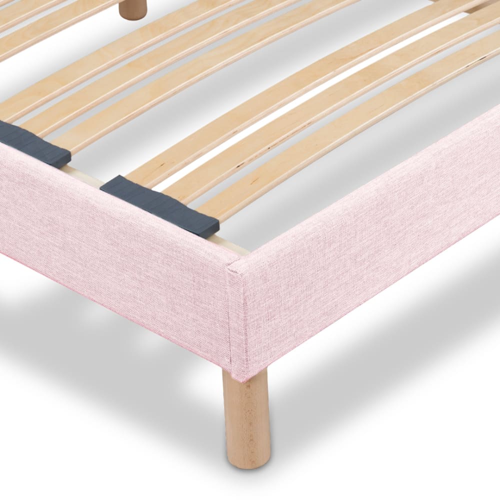 Sommier à lattes en bois     rose  Livré en kit 180x200 cm
