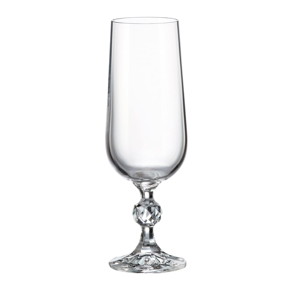 Lot de 3 flûtes en cristallin 18cl