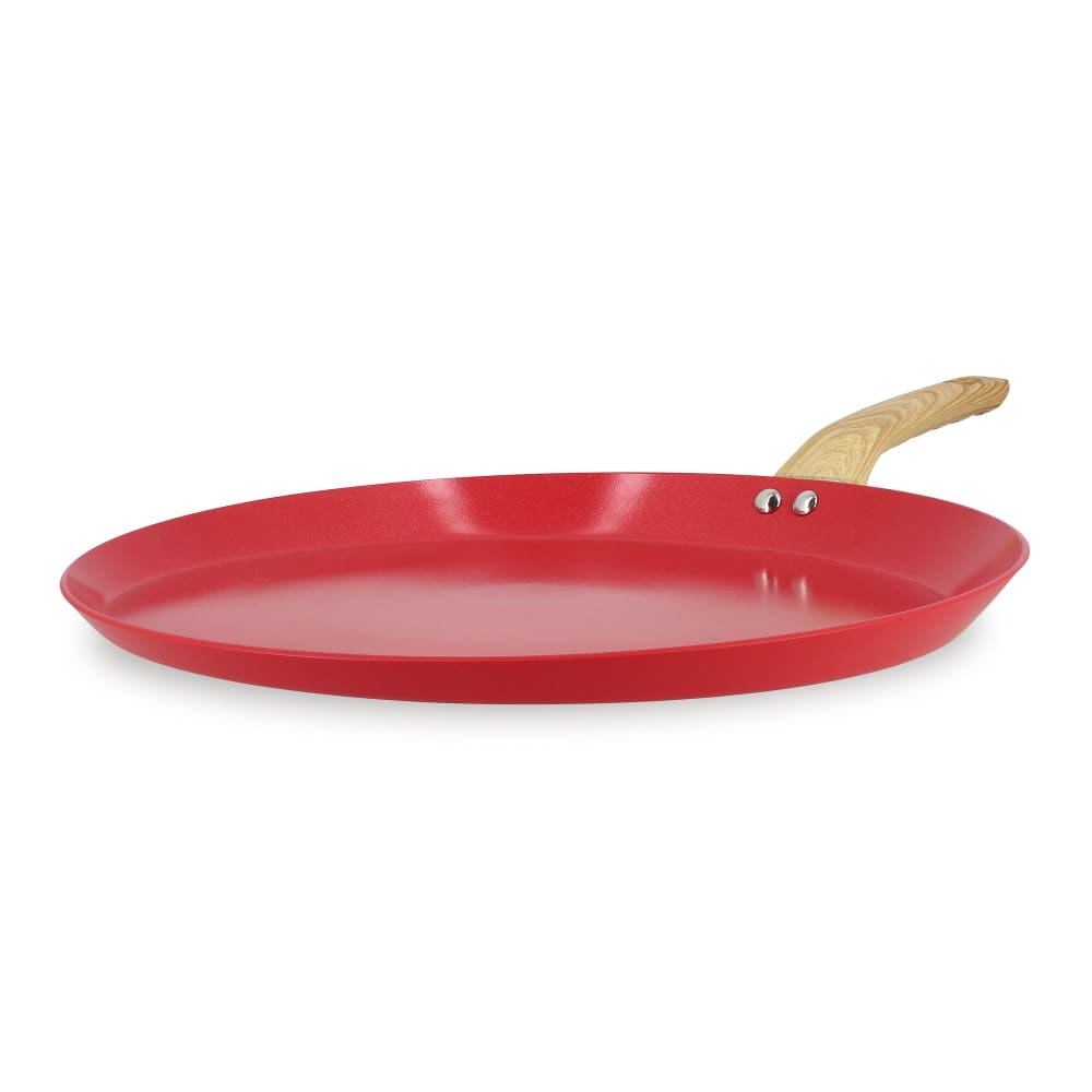 Galetière 32cm avec revêtement céramique rouge - tous feux Galetière 32cm avec revêtement céramique rouge - tous feux